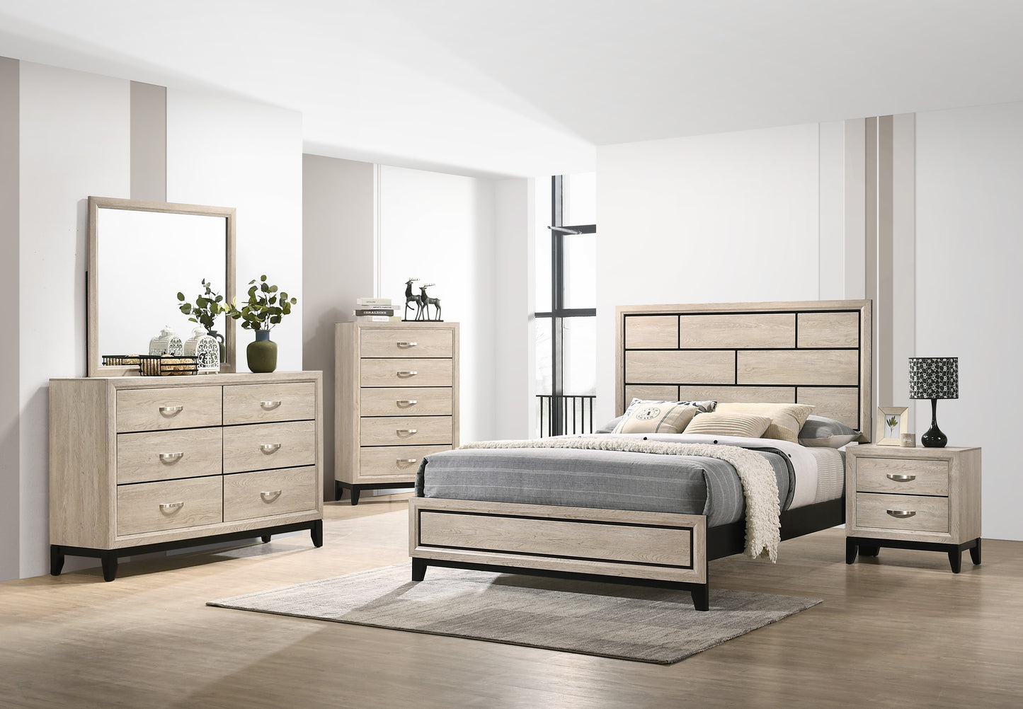AKERSON DESTIN DRIFT WOOD BEDROOM GROUP (CM)(HH)