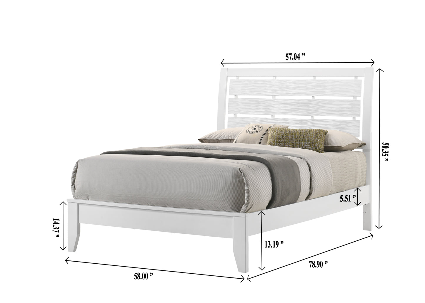 EVAN WHITE BEDROOM GROUP (CM)