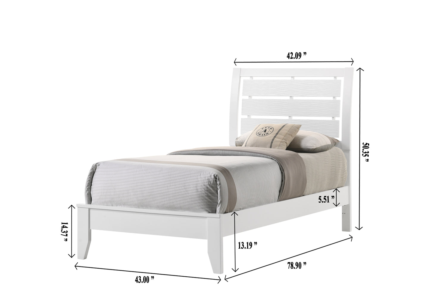 EVAN WHITE BEDROOM GROUP (CM)