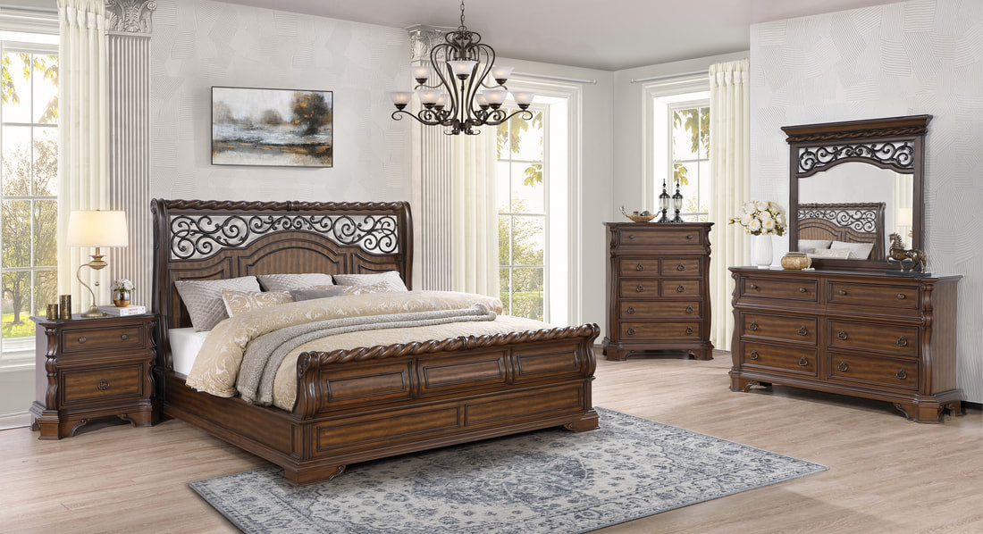 B7000 - 4pc or 5pc Bedroom Set - Queen, King (HH)