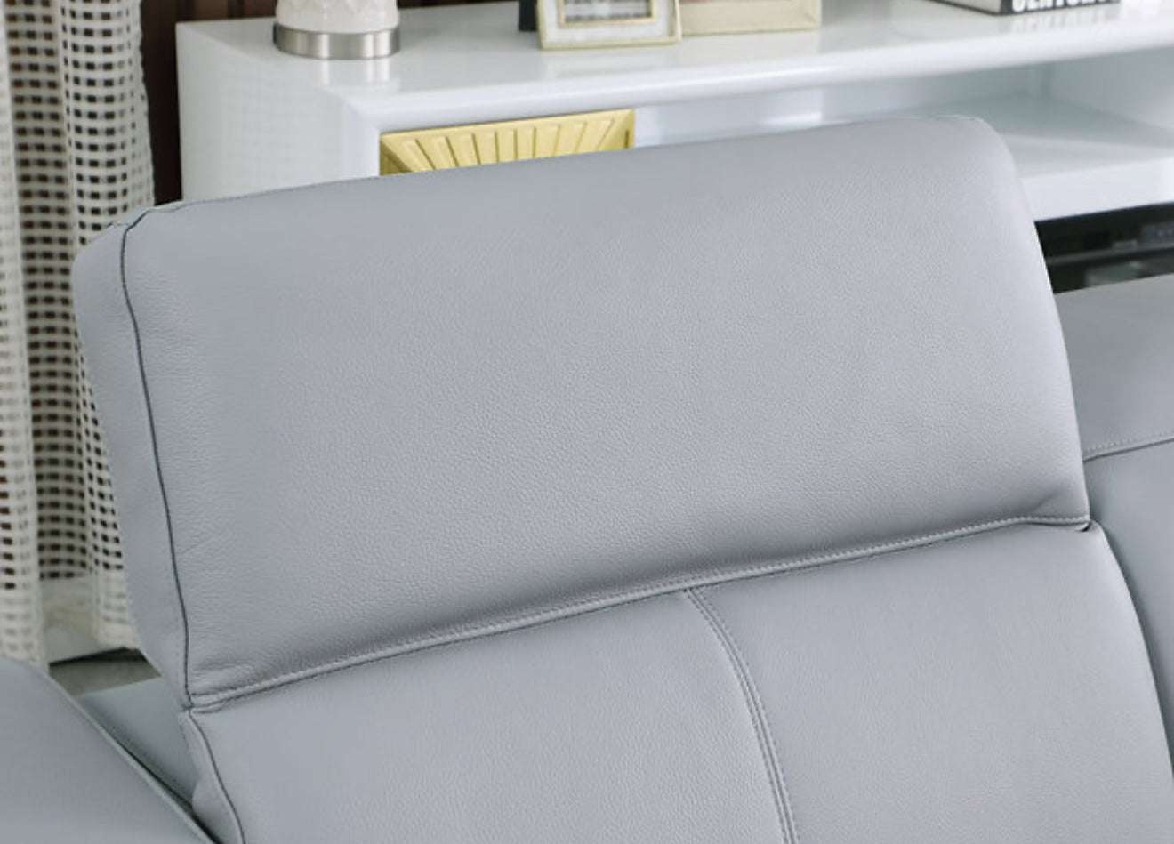 6pcs Franco Sectional Reclining (LT.Blue 2 Power)(NE)