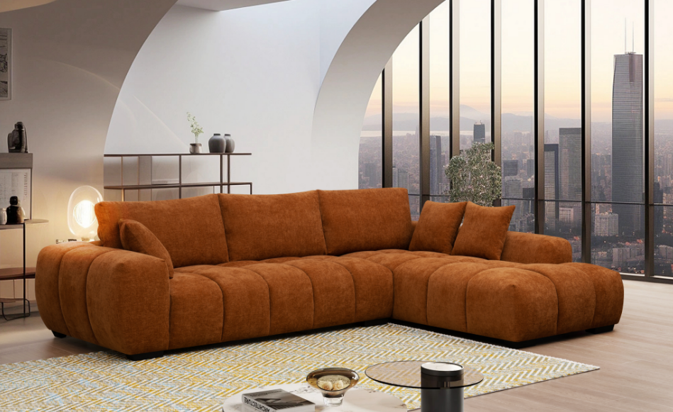 Manhattan2 - Orange Sectional (HH)