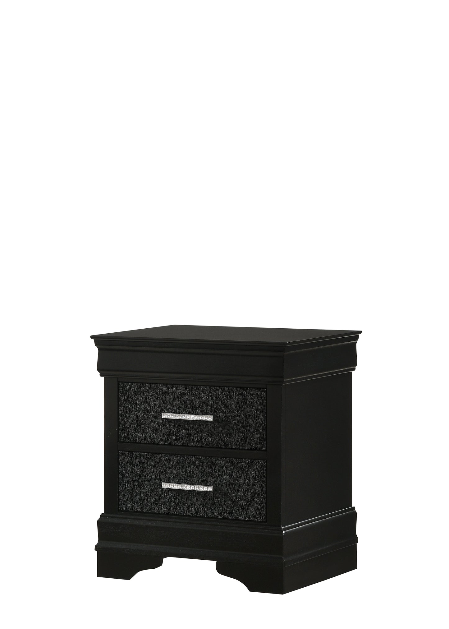AMALIA BLACK BED WITH FREE CHEST (CM)