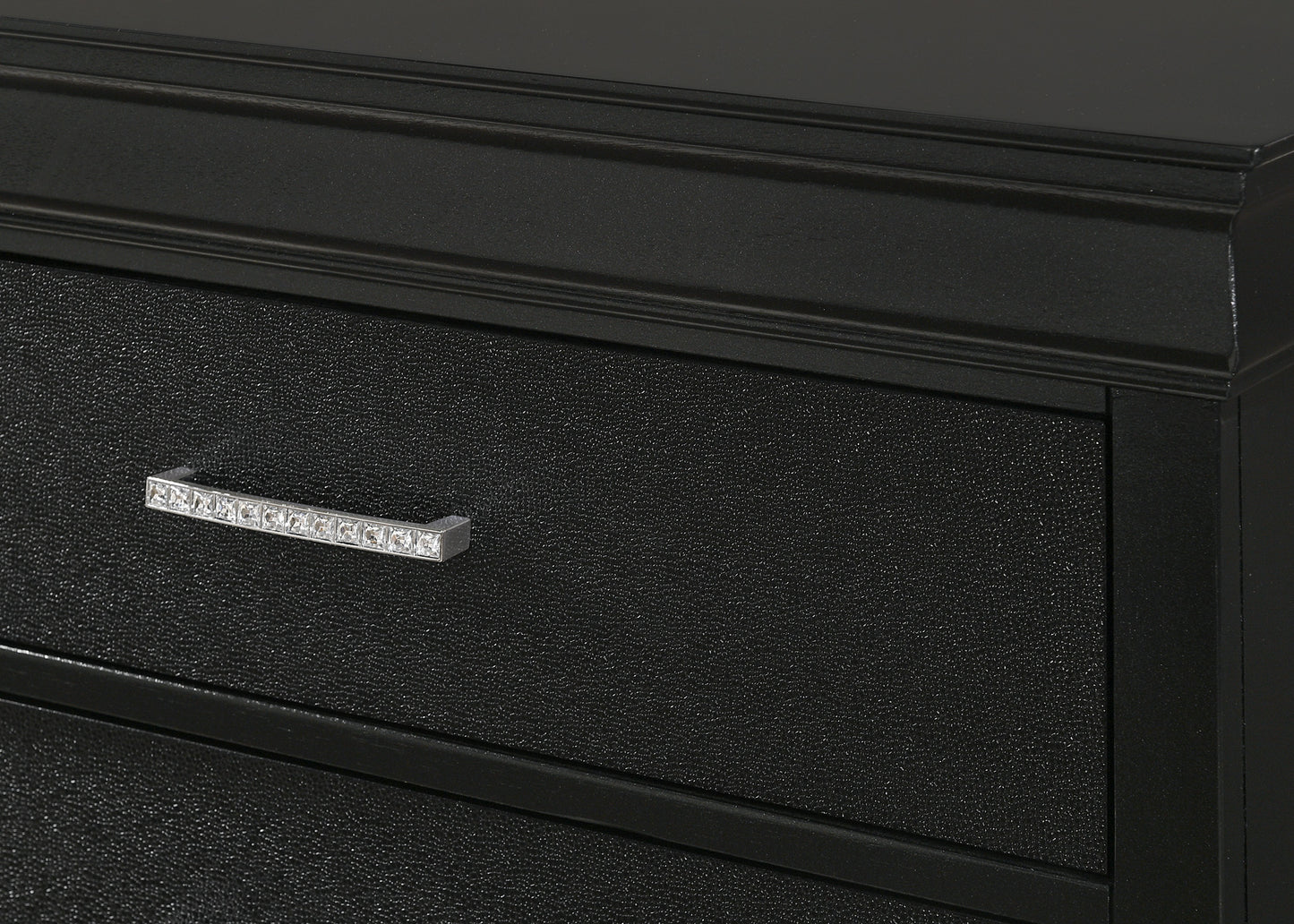 AMALIA BLACK BED WITH FREE CHEST (CM)