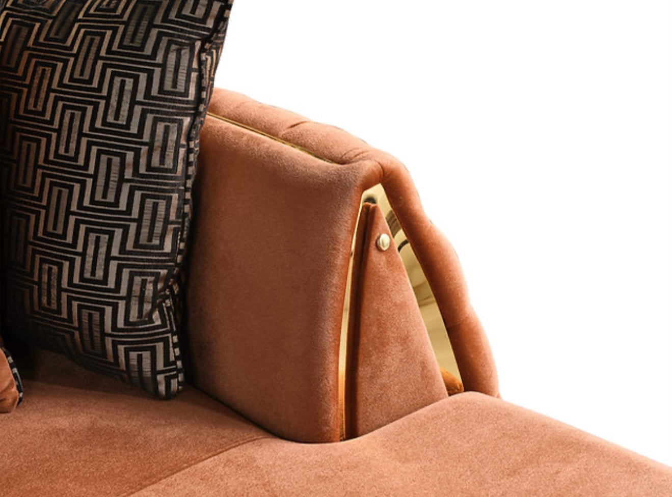 Sicilya Sectional (Rust Orange) (NE)