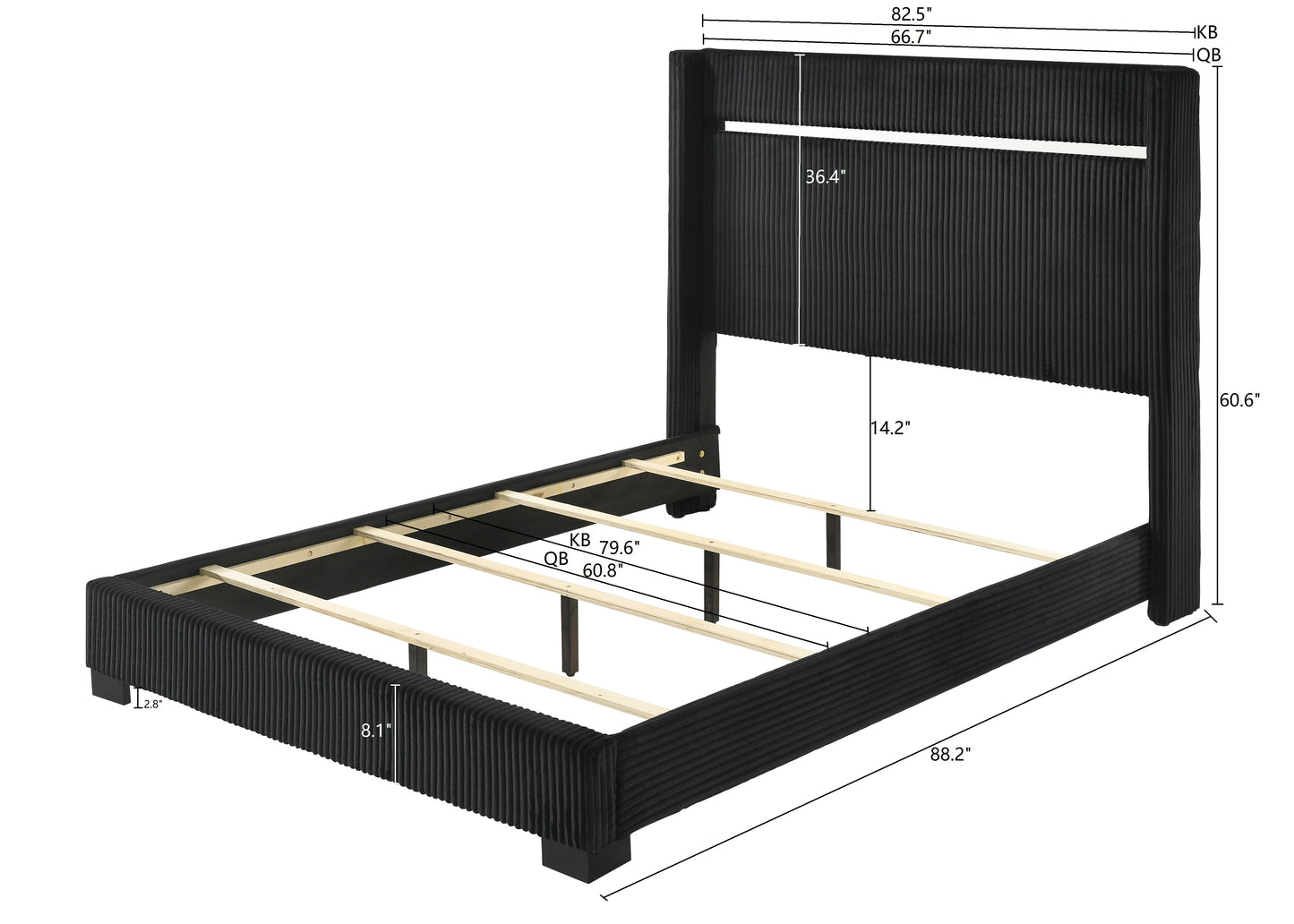 GENNRO BEDROOM GROUP (CM)