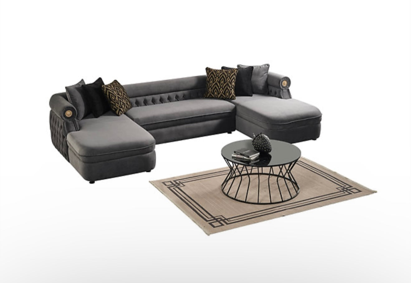 Brooklyn Sectional (Grey) (NE)