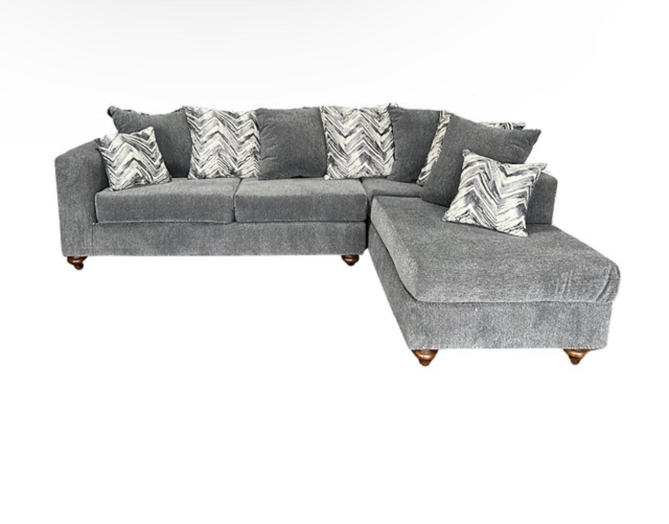 Zander Sectional (Grey) (NE)