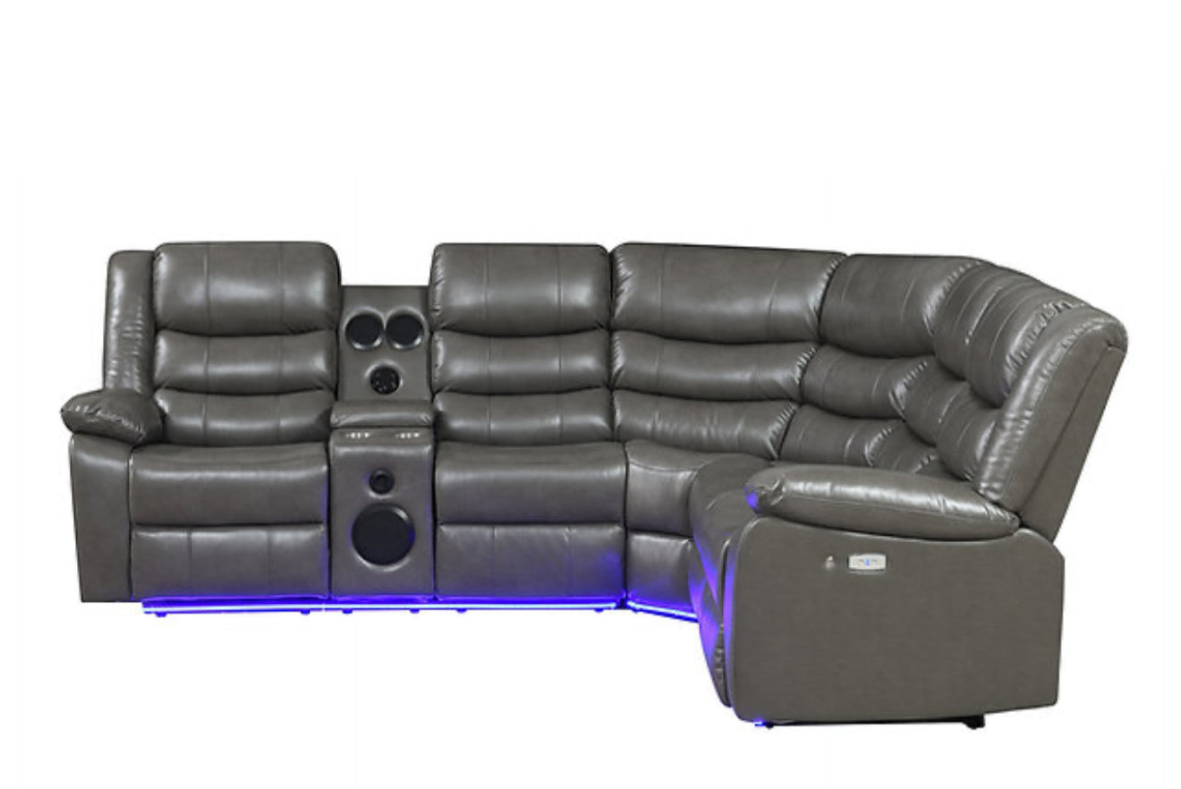 Sonic Sectional (Grey) (NE)
