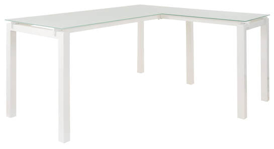 H410-24 Office L-Desk (White) (HH)