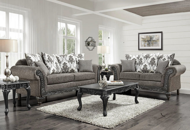 Charcoal Sofa and Loveseat Set HP