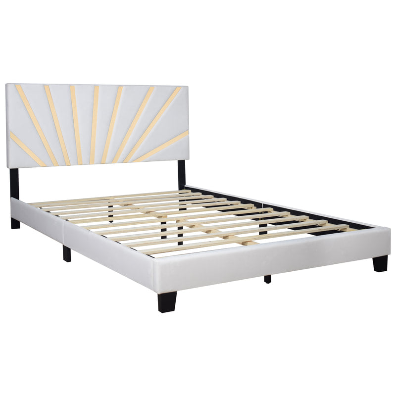 Nico White Platform Bed (HH)