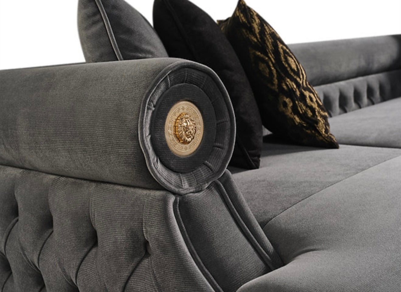 Brooklyn Sectional (Grey) (NE)