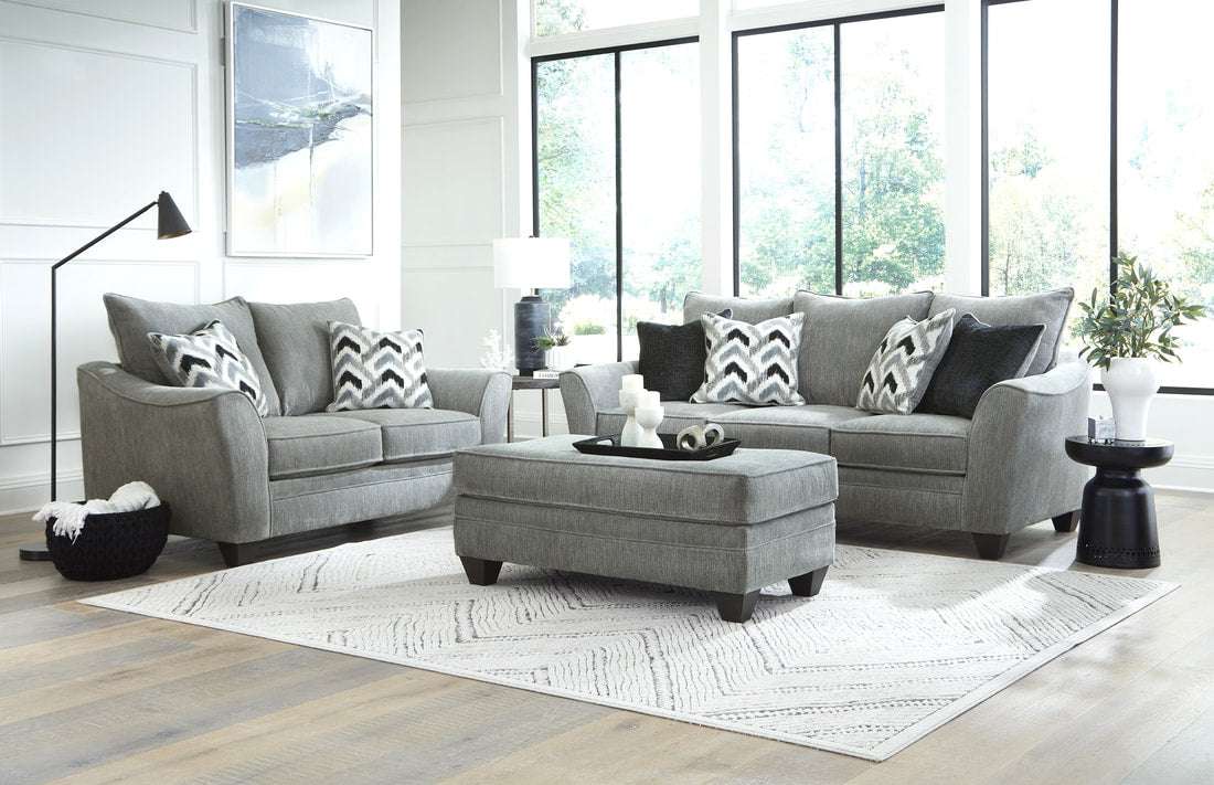 OVERSIZED Sofa and Loveseat Set (Grey) (HH)