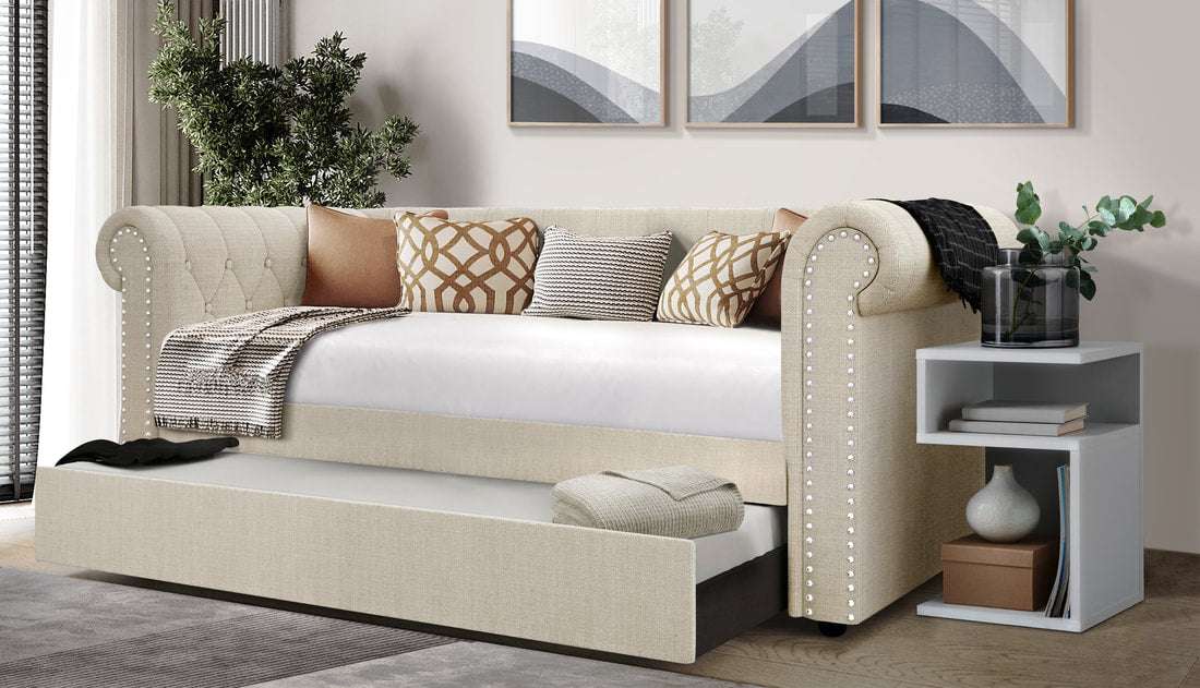 Oakmont Beige - Daybed with Trundle (HH)