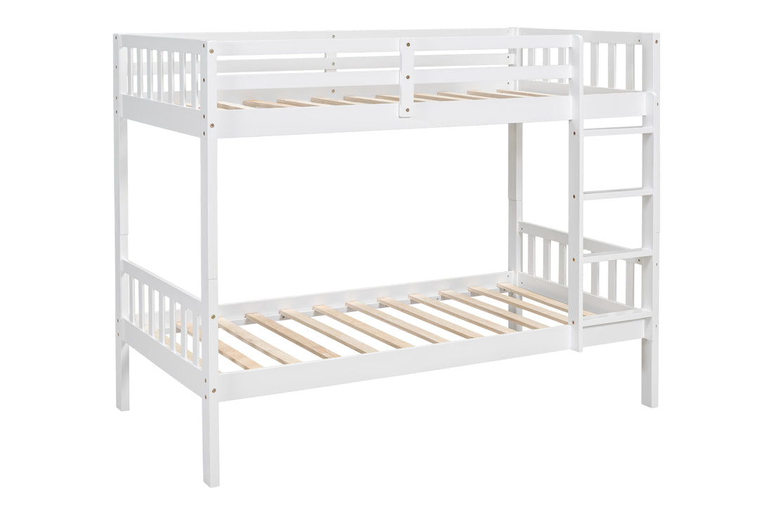 BB11 Twin/Twin Bunk Bed White (HH)