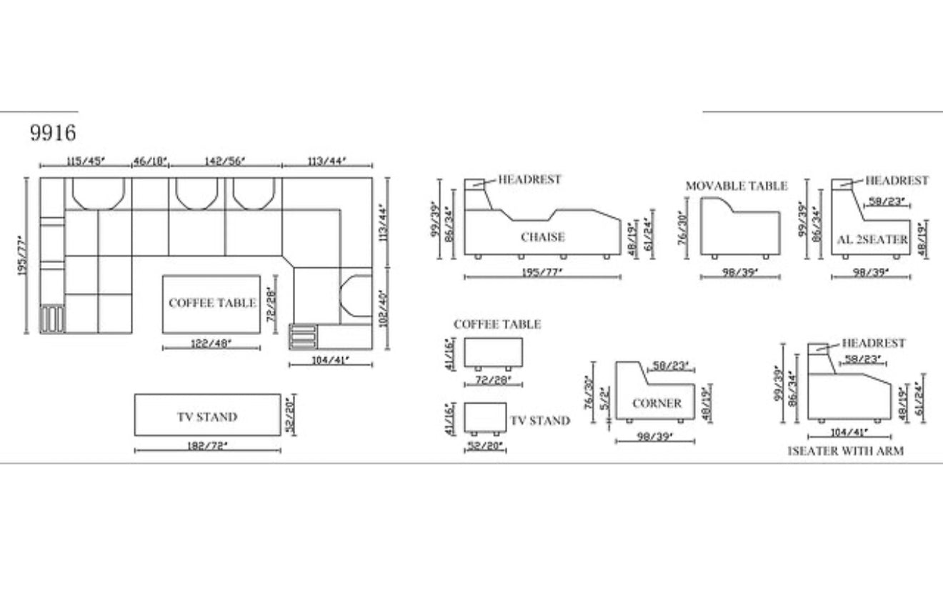 Matrix Sectional (Black) (NE)
