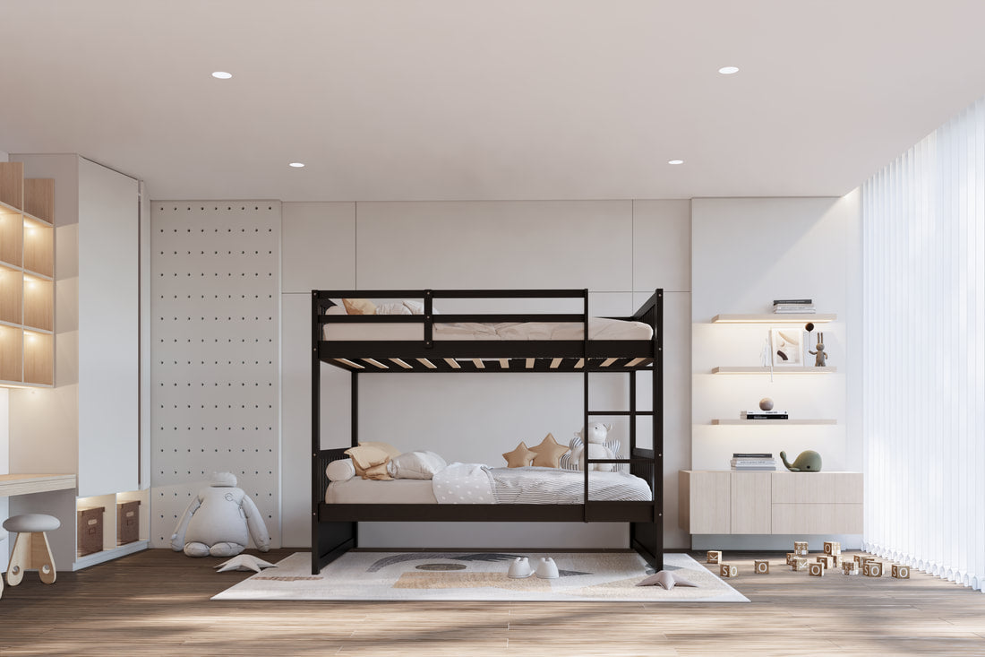 BB12 Twin/Twin Bunk Bed Black (HH)