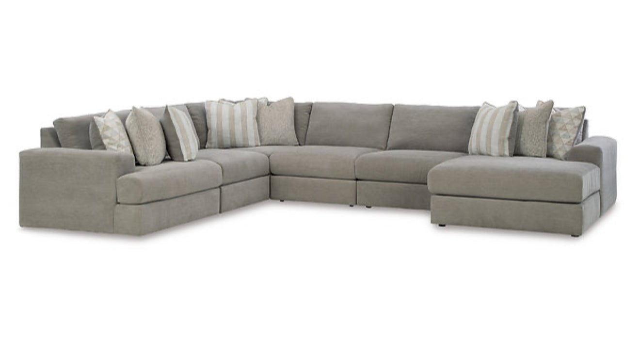Ashley Avaliyah 6PC Sectional (Ash) (NE)