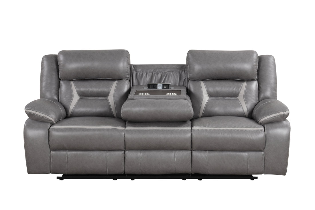 Luka10 Gray OVERSIZED 3PC Reclining Set (HH)