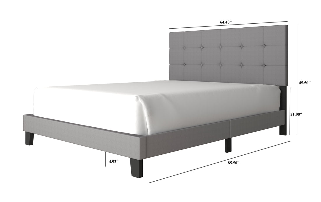 930 Gray Platform Bed - Twin, Full, Queen, King (HH)