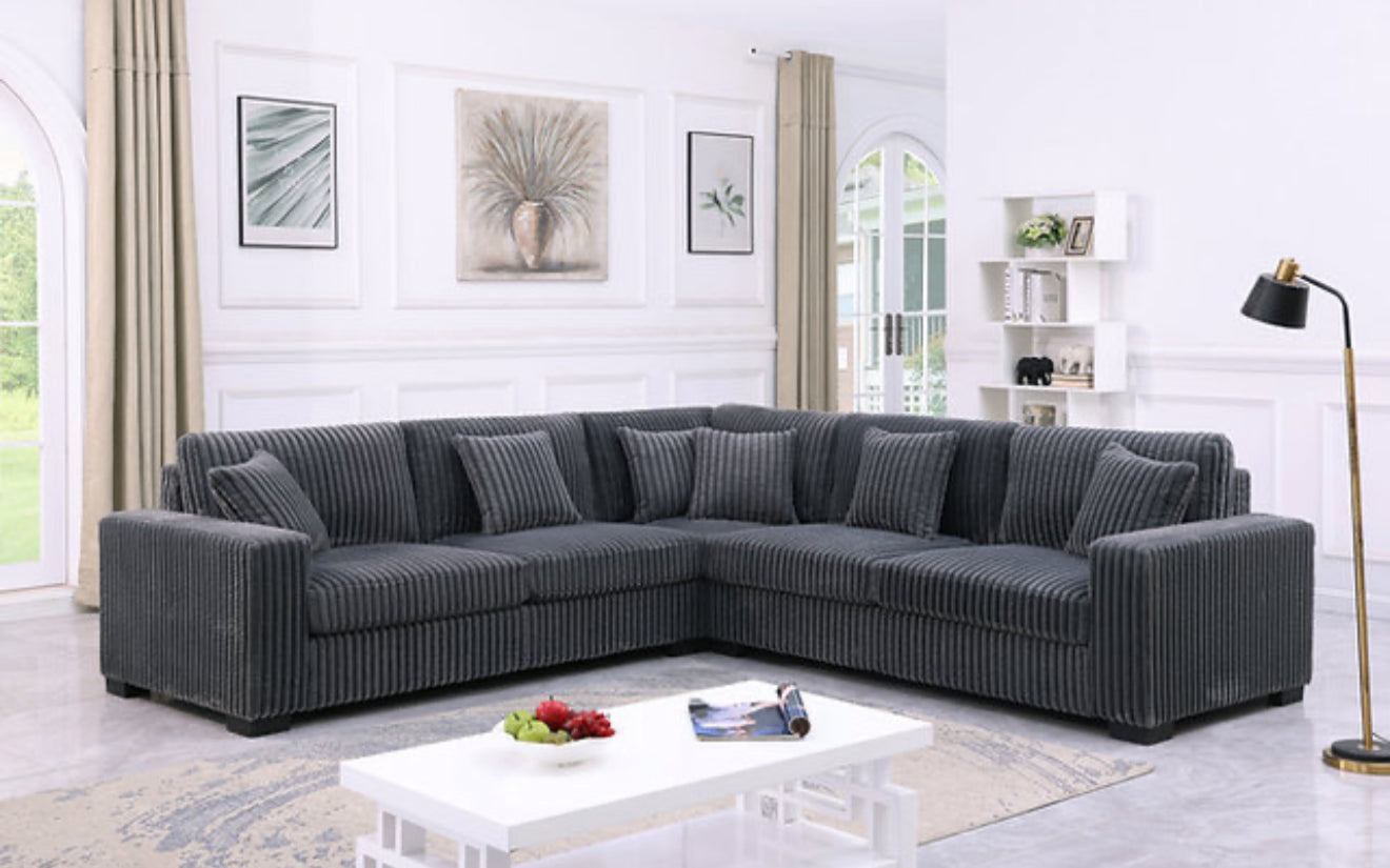 Comfy II 3pcs Sectional (Grey) (NE)