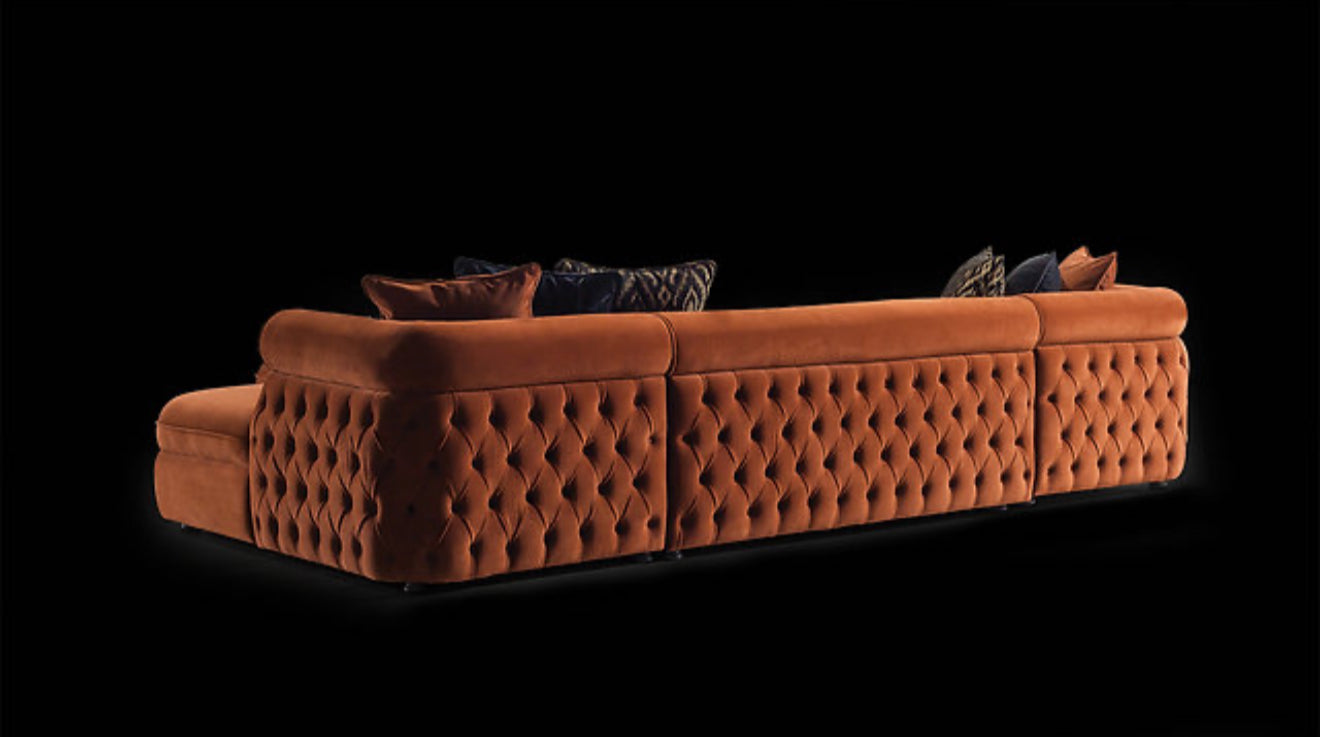 Brooklyn Sectional (Orange) (NE)