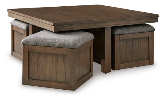 T738-20 Cocktail Table w/Stools (HH)