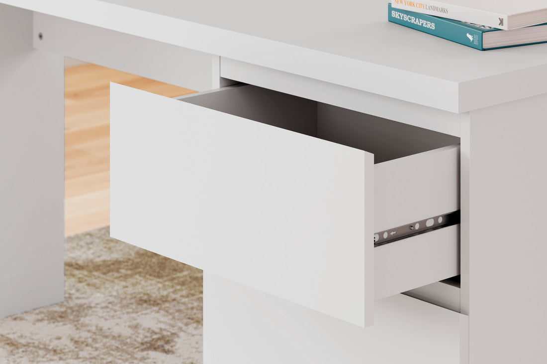 H9630-134 - Office Desk (White) (HH)
