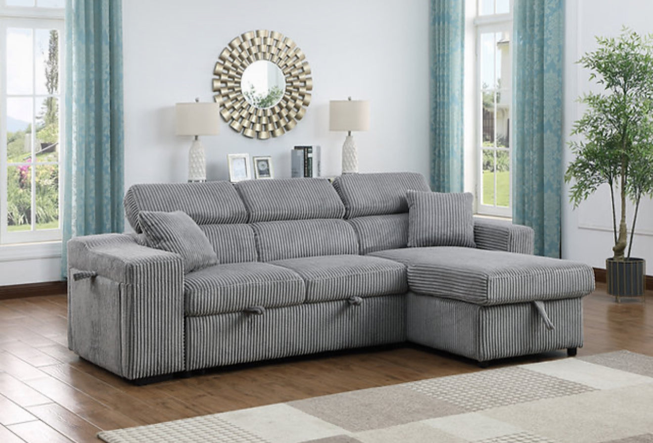 Bonaterra Grey Reversible Sectional (NE)