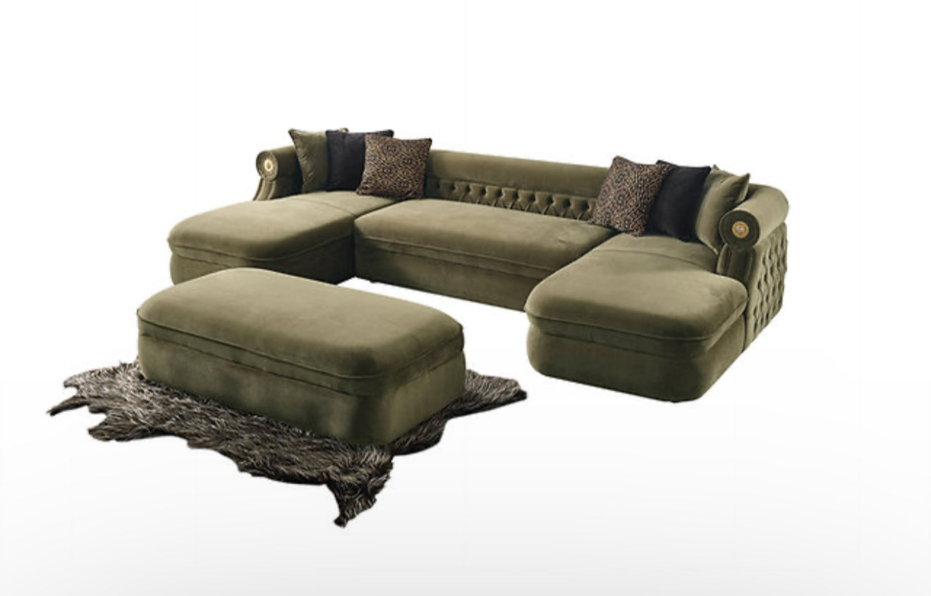 Brooklyn Sectional (Green) (NE)