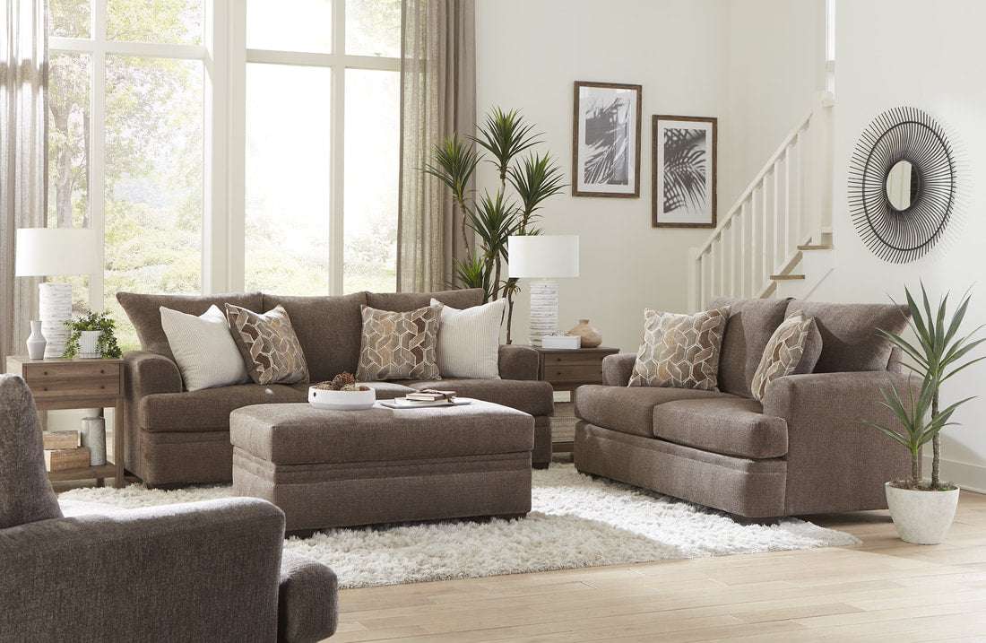 Sofa and Loveseat Set (Mocha) (HH)