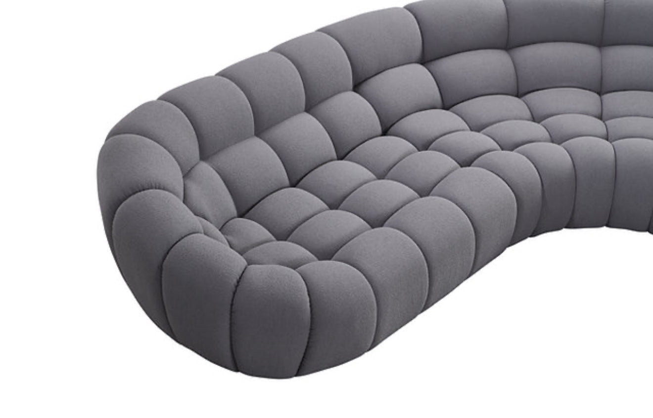 Bubbles Sectional (Grey) (NE)