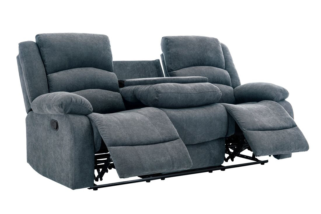 Dynamo2-CHARCOAL 3PC Reclining Set (HH)