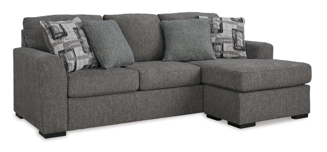 Ashley Pewter Sofa Chaise (HH)