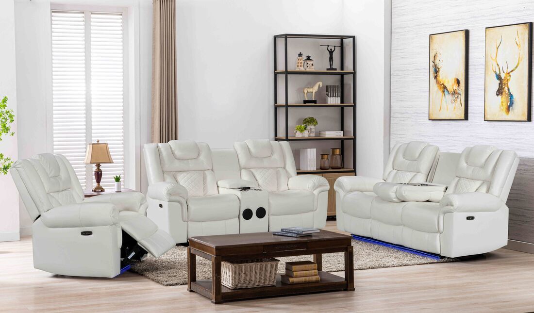 Alexa White - 3PC Power Reclining Set (HH)