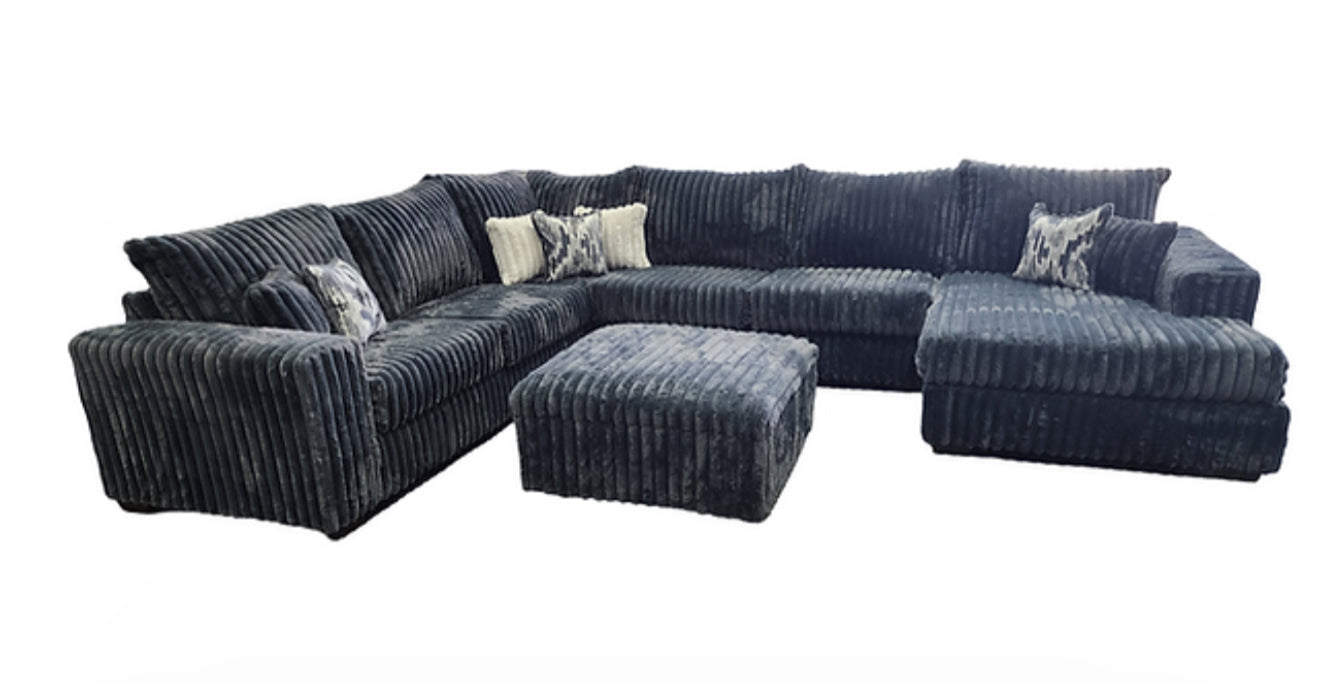 Texan 4pcs Sectional (Grey) (NE)