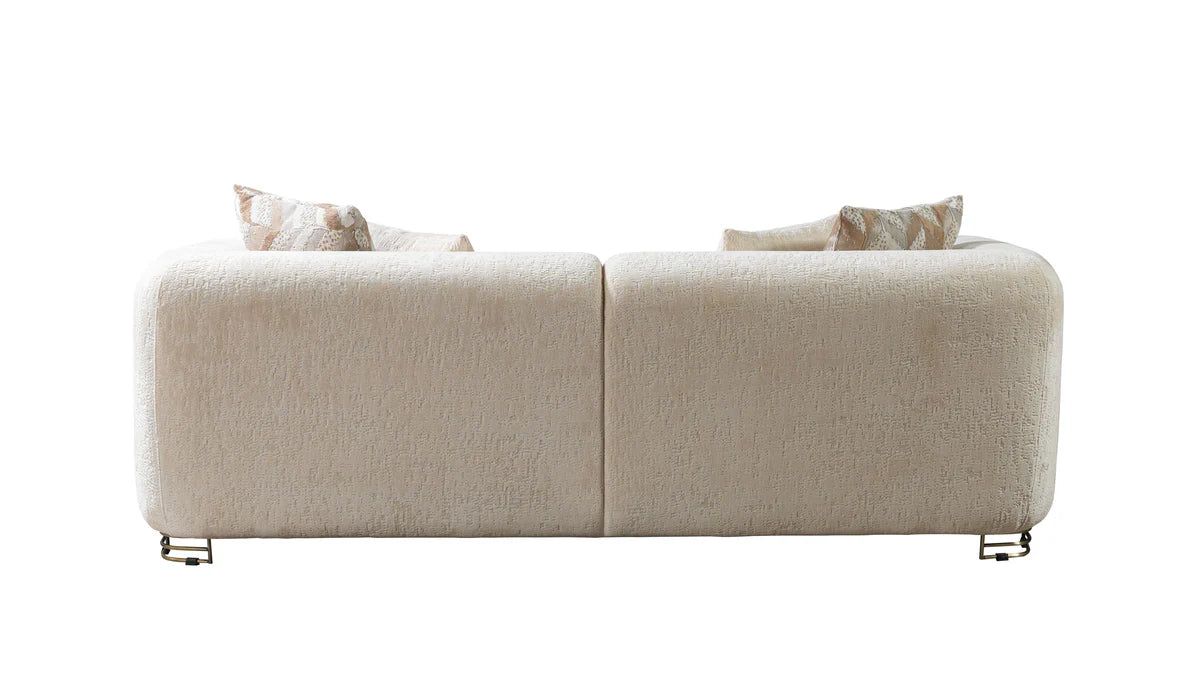 Brenda Ivory Boucle Sofa 93" & Loveseat 71"
