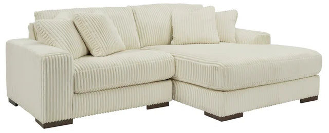 Ivory 2PC Sectional RAF Chaise