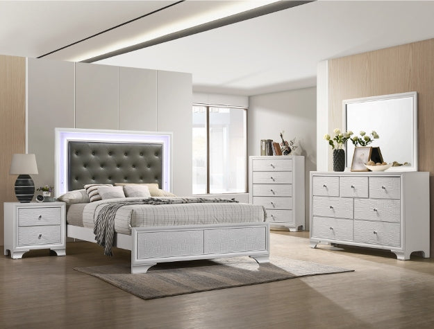 LYSSA BEDROOM GROUP (FROST) (CM)