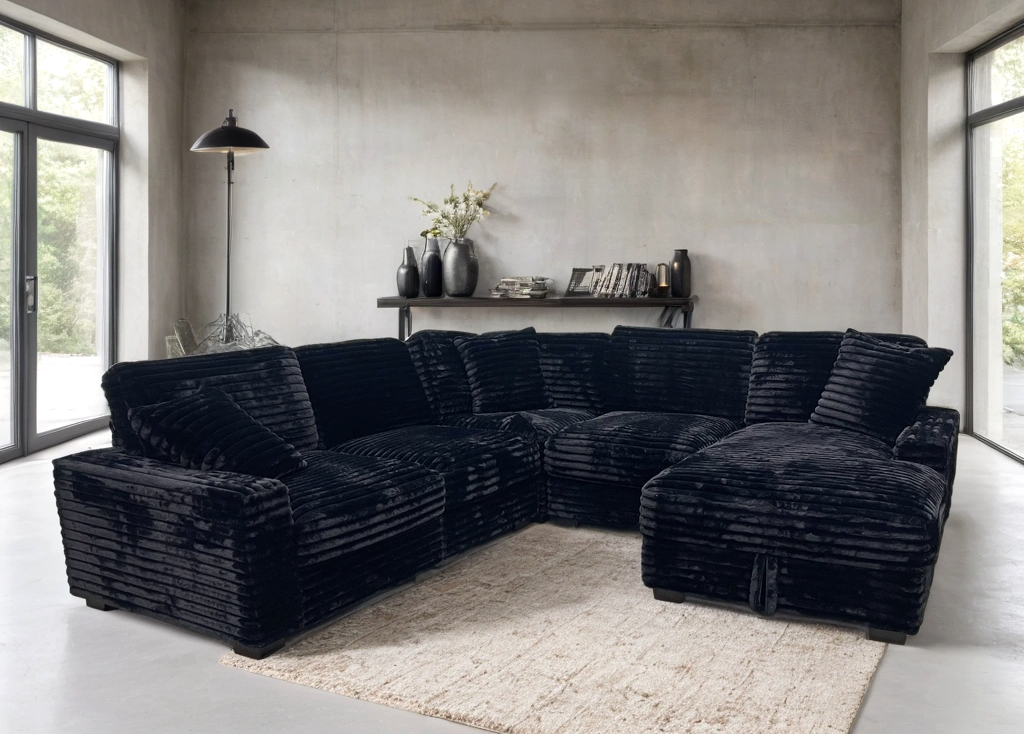 ALISSON BLACK Sectional (HH)
