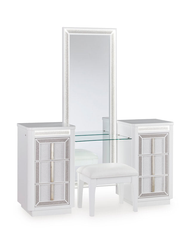 B822 - Vanity w/Stool (LED Lights) (HH)