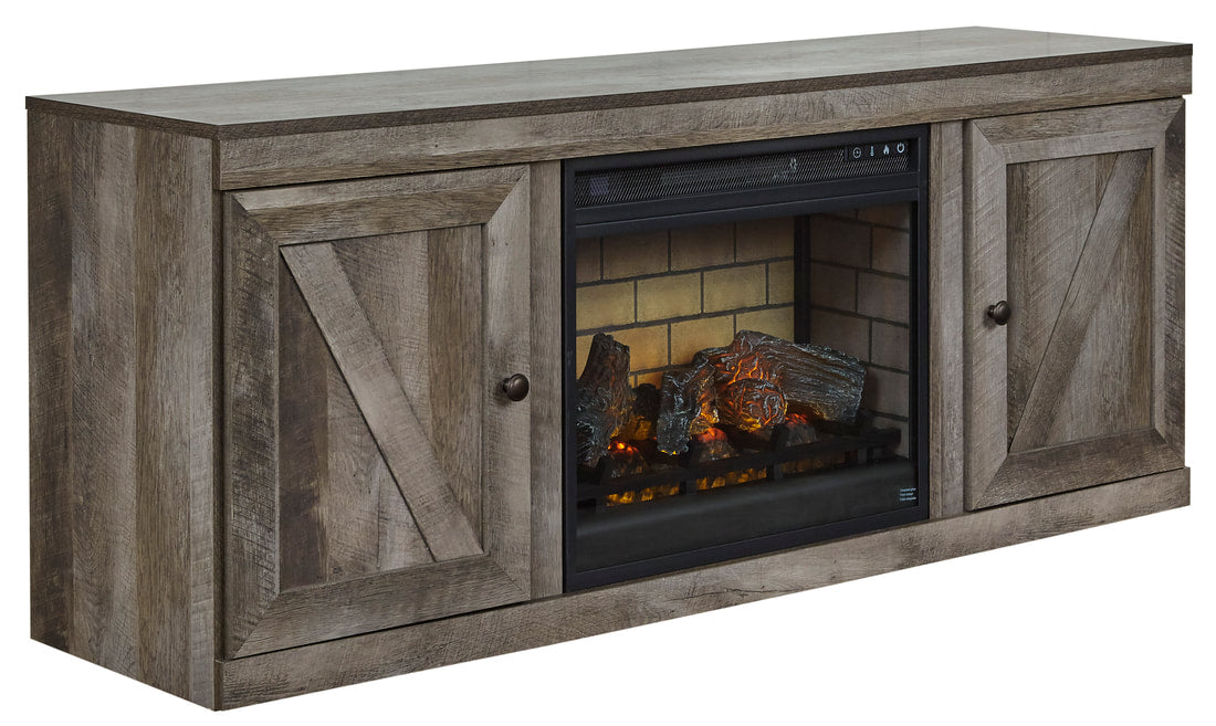 EW0440-268 - TV Stand w/Fireplace 60"L (Gray) (HH)