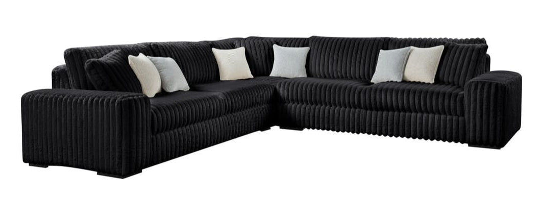 MARSHMALLOW Black OVERSIZED Sectional (HH)