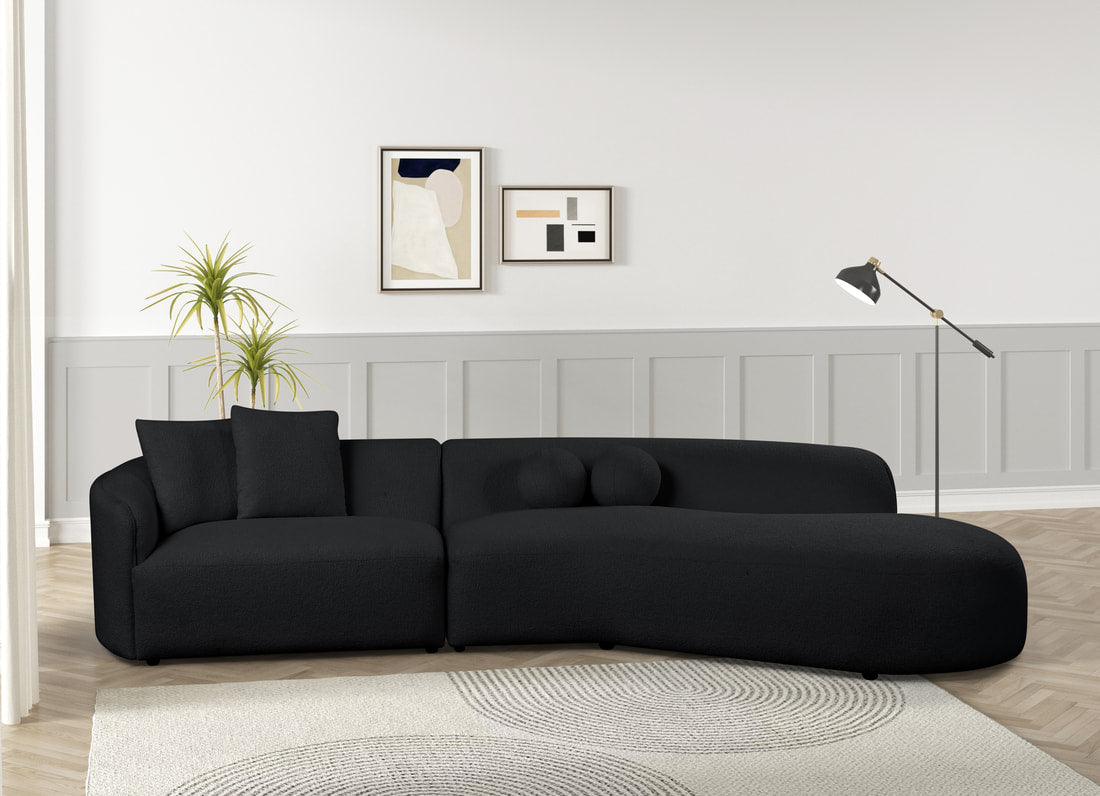 MIA Black Sectional (HH)
