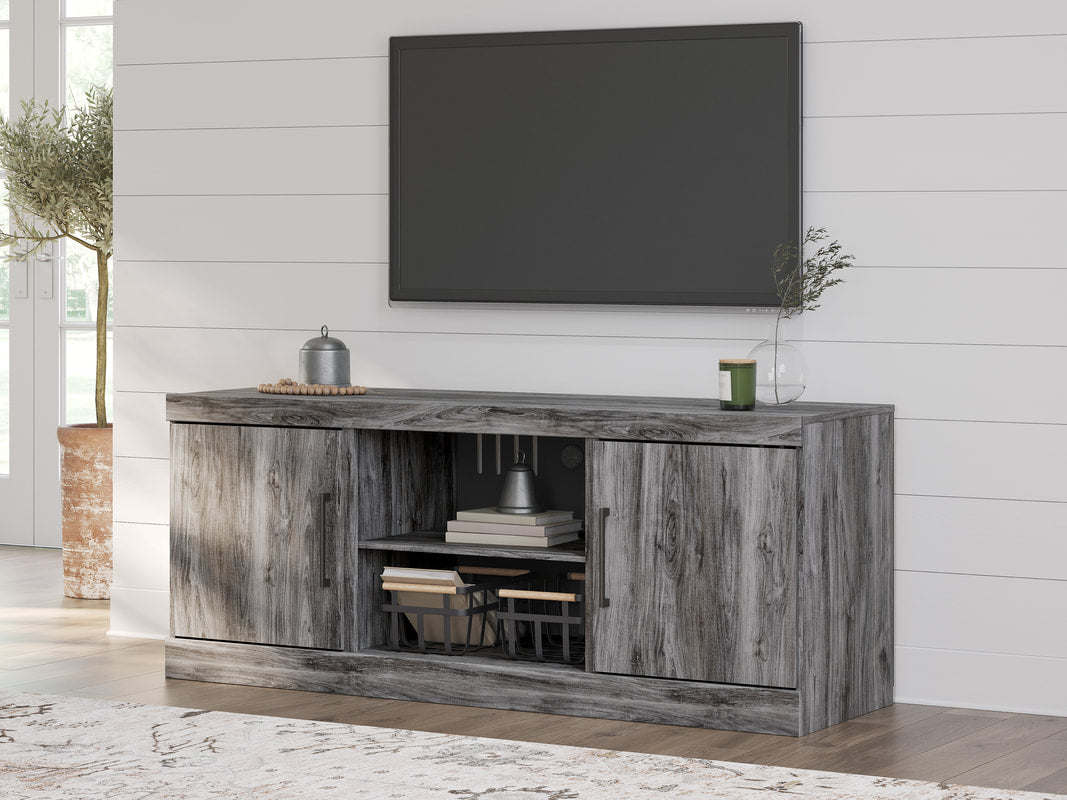 W221-68 TV Stand 64"L or TV Stand w/Fireplace (Gray) (HH)