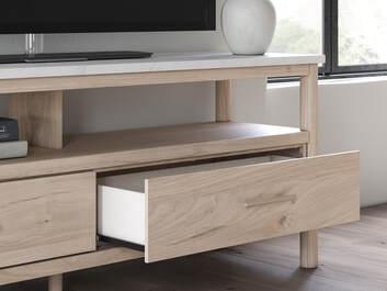W2615-68 TV Stand 72"L (Ambient Lighting) (Two Tone Light) (HH)