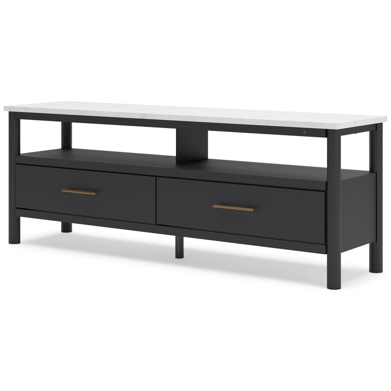 W2616-68 - TV Stand 72"L (Ambient Lighting) (Black/White) (HH)