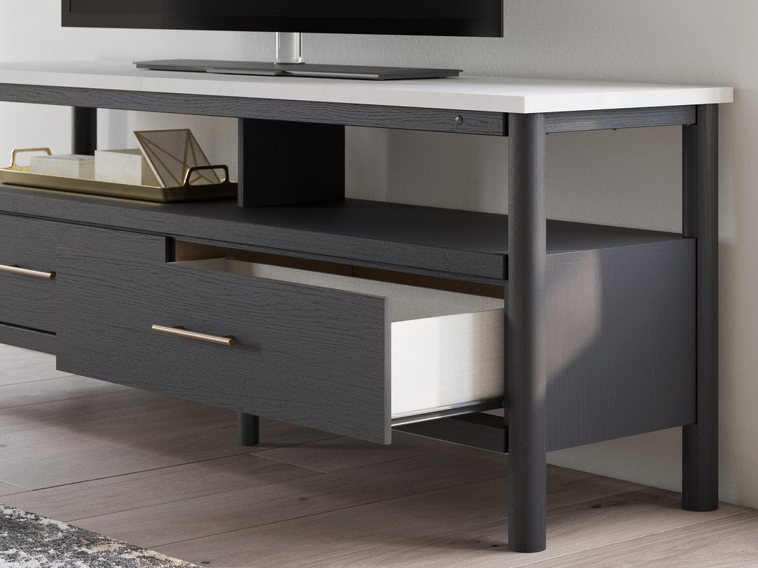 W2616-68 - TV Stand 72"L (Ambient Lighting) (Black/White) (HH)