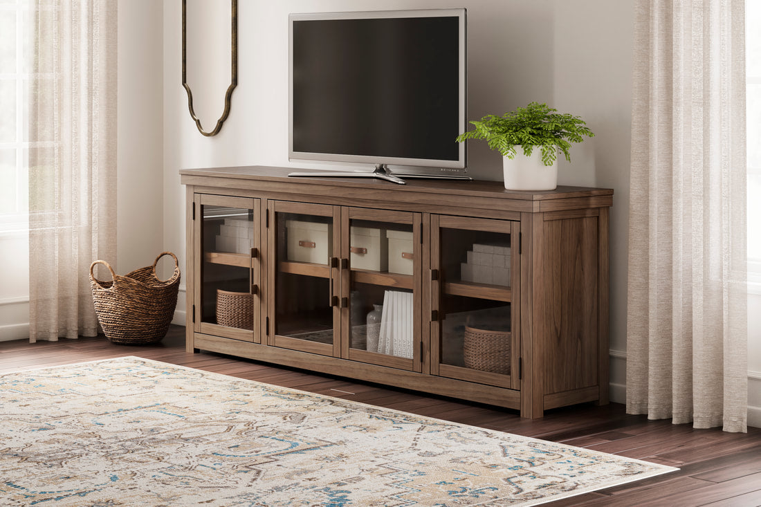 W738-78 TV Stand 85"L (Brown) (HH)